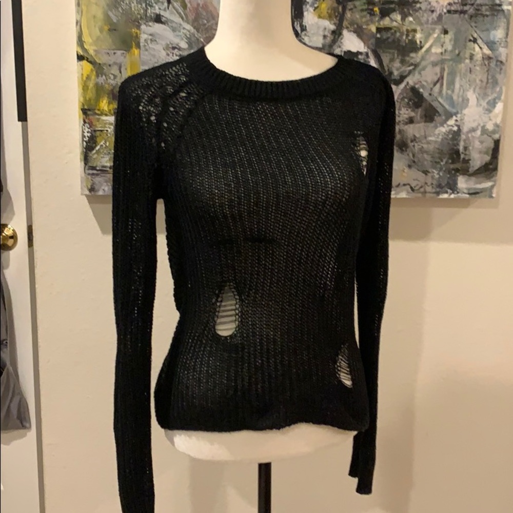 Black punk like sweater size S